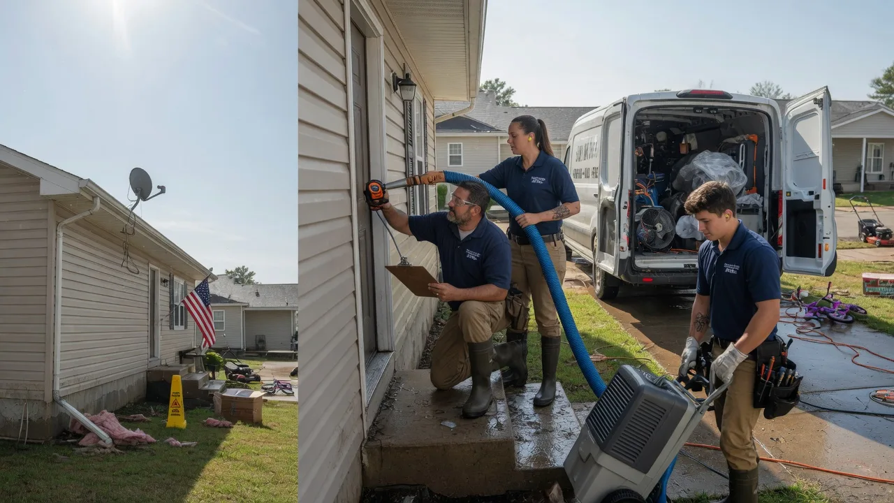 Ceiling Water Damage Restoration in Falls, PA near me